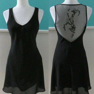 Betsy & Adam size 8 dress (black, floral)